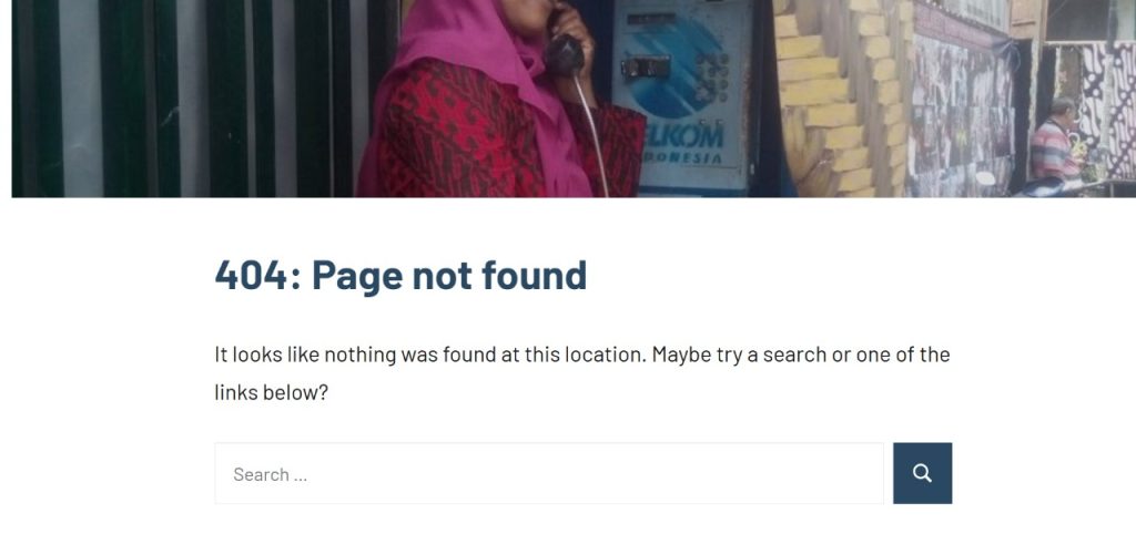 404 page not found