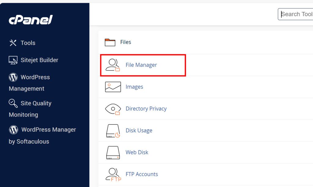 file manager wordpress