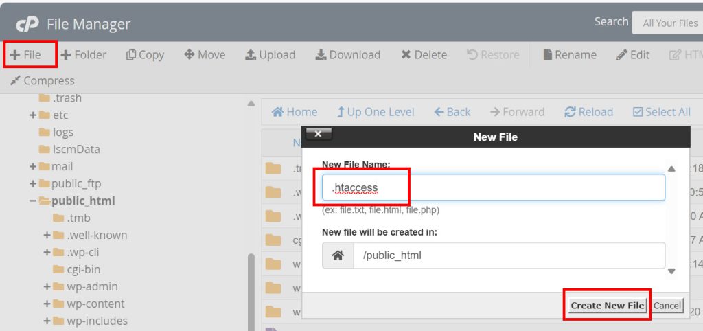 membuat file .htaccess