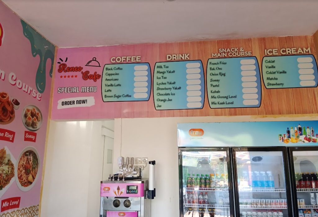 menu reneo cafe jombang