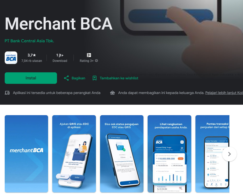 merchant BCA