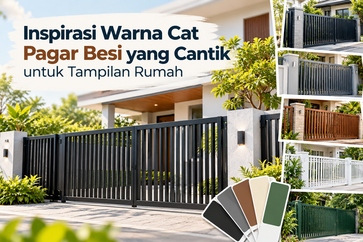 warna cat pagar besi